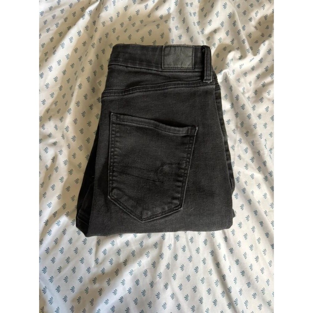 Black American Eagle Curvy Jeans Size 10